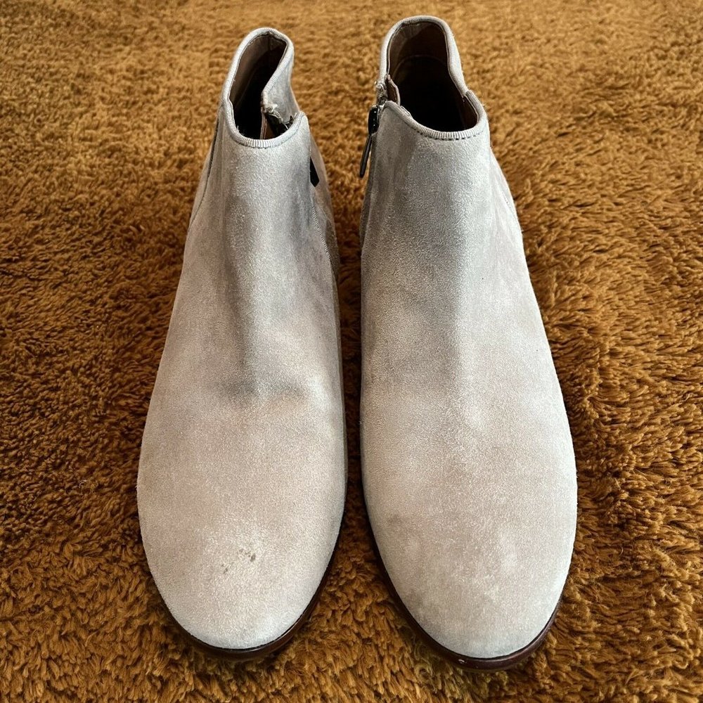 New Sam Edelman Petty Ankle Boots Revolve Taupe Suede size 9.5